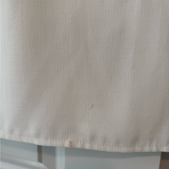 Storee White Ruffled Shift Dress Sz Small - Picture 8 of 8